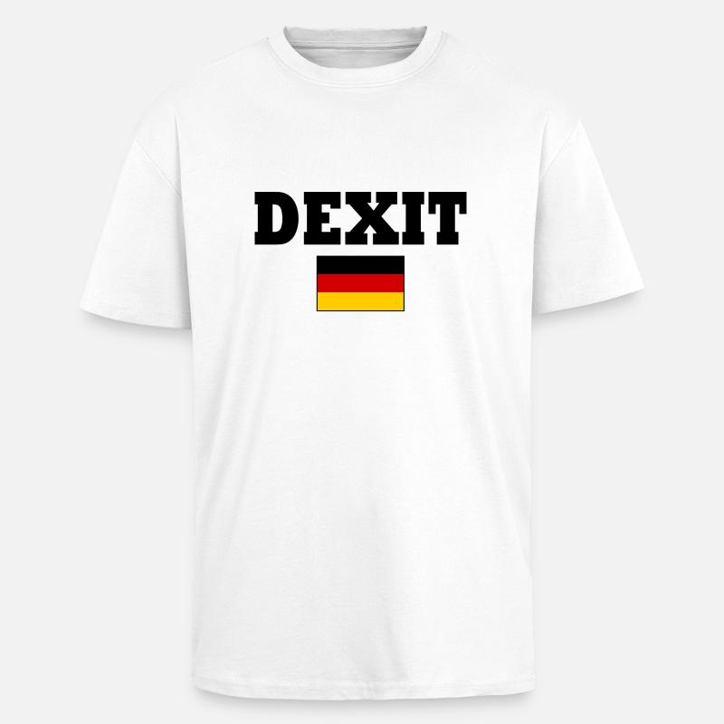 Dexit - T-shirt unisexe oversize épais - blanc