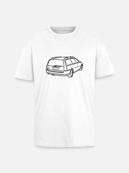 V70 II Shirt - Oversized Heavyweight Unisex T-Shirt - Weiß
