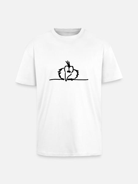 piep - Oversized Heavyweight Unisex T-Shirt - Weiß