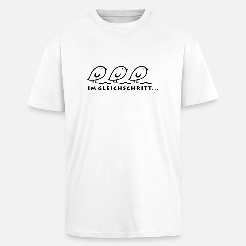 Tweetlercools - IN THE SAME STEP - Unisex Oversized Heavyweight T-shirt - white