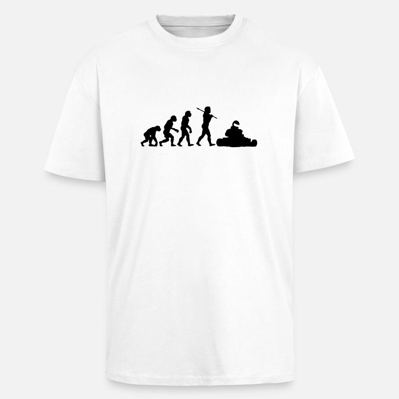 Karting Evolution - T-shirt unisexe oversize épais - blanc