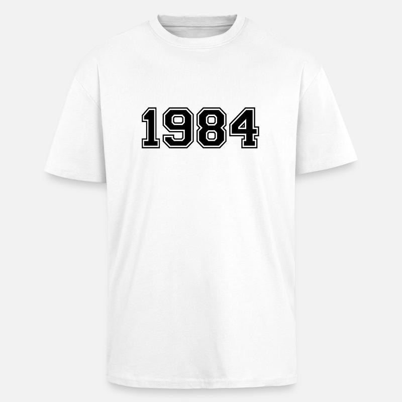 1984 - Oversized Heavyweight Unisex T-Shirt - Weiß