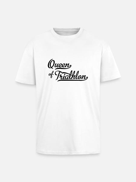 Triathlon Frauen - Oversized Heavyweight Unisex T-Shirt - Weiß
