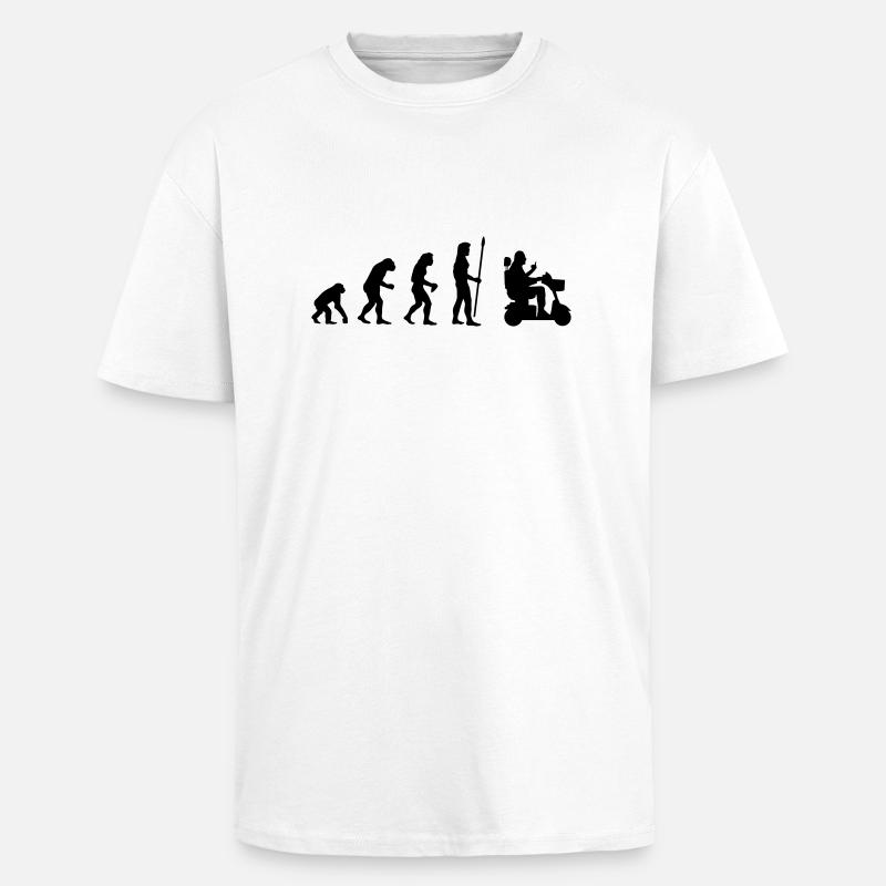retraité - T-shirt unisexe oversize épais - blanc