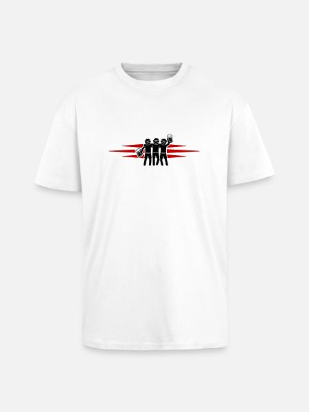 Équipe de fête - T-shirt unisexe oversize épais - blanc