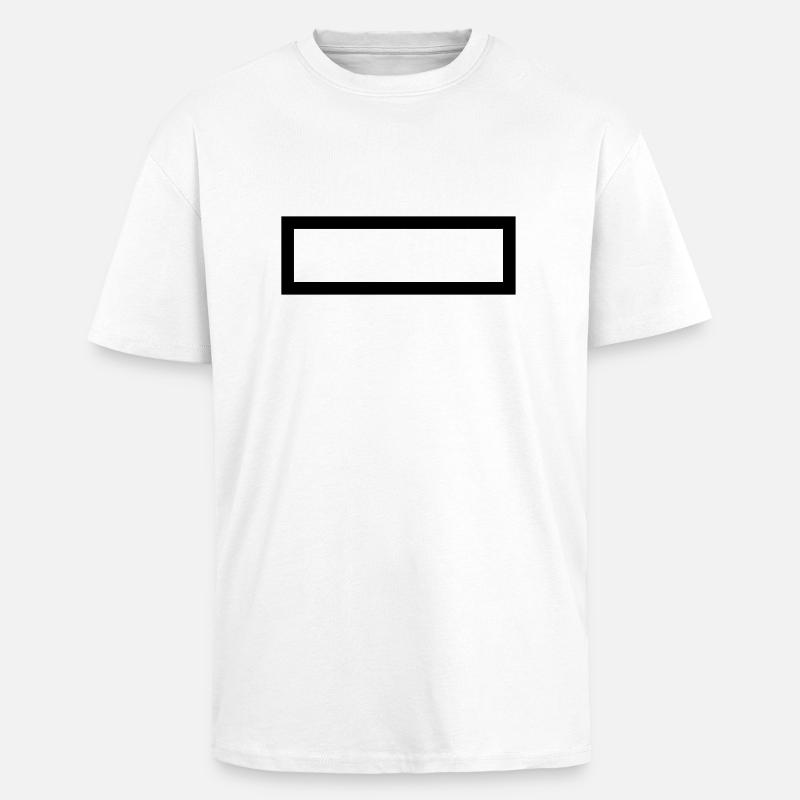 Rectangle - Unisex Oversized Heavyweight T-shirt - white