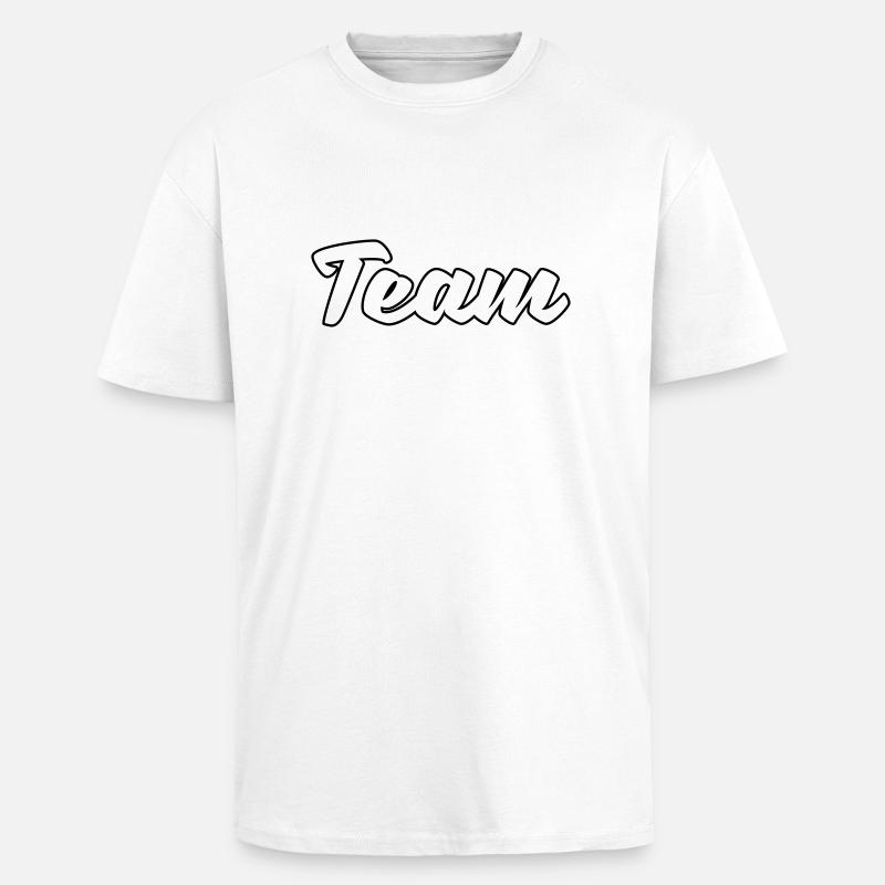 team - Oversized Heavyweight Unisex T-Shirt - Weiß