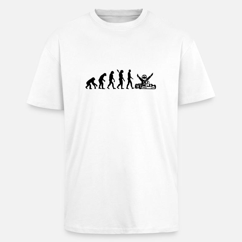 Evolution Kart - Unisex Oversized Heavyweight T-shirt - white