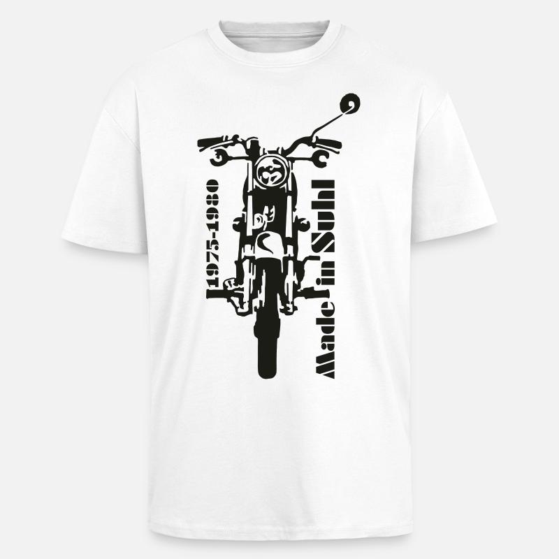 Simson s50 Front - Oversized Heavyweight Unisex T-Shirt - Weiß