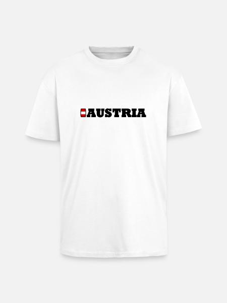 Austria / Austria - Unisex Oversized Heavyweight T-shirt - white