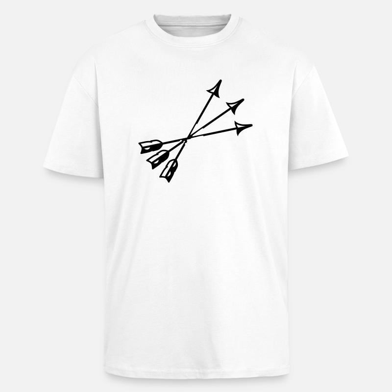 arrows - Unisex Oversized Heavyweight T-shirt - white