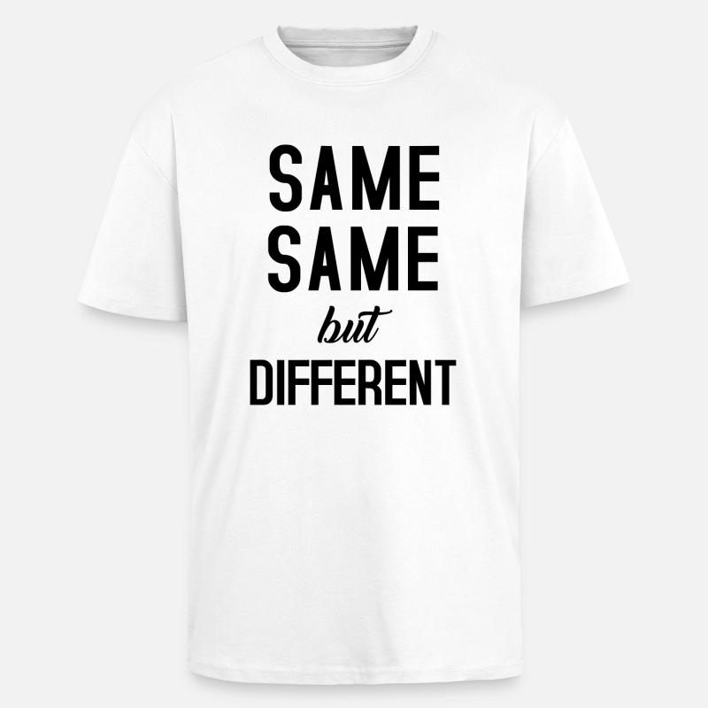 Same Same - T-shirt unisexe oversize épais - blanc