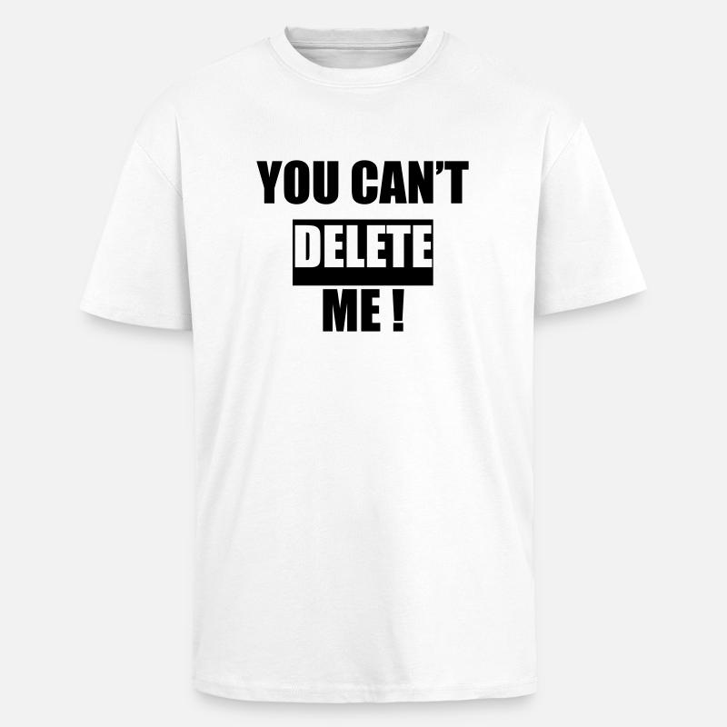 Delete - Unisex Oversized Heavyweight T-shirt - white