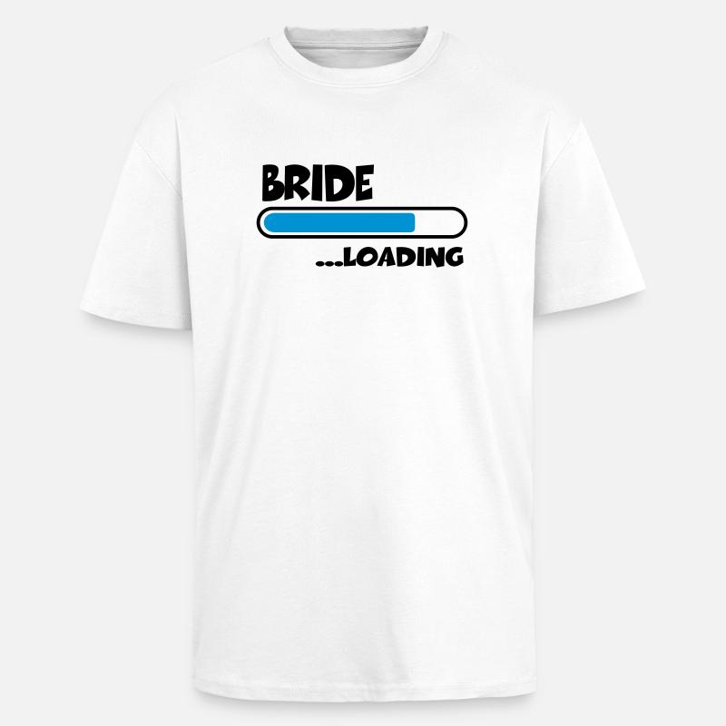 Bride loading - Unisex Oversized Heavyweight T-shirt - white