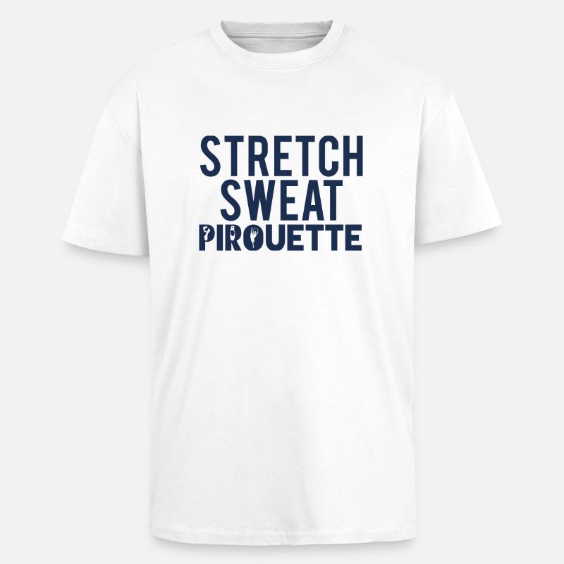 Ballet Gift Stretch - Sweat - Pirouette - Unisex Oversized Heavyweight T-shirt - white