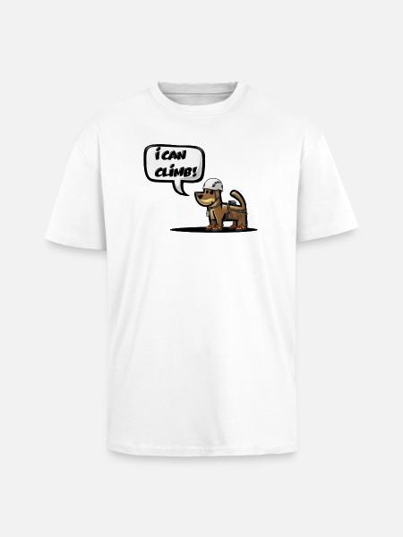I CAN CLIMB! - Unisex Oversized Heavyweight T-shirt - white