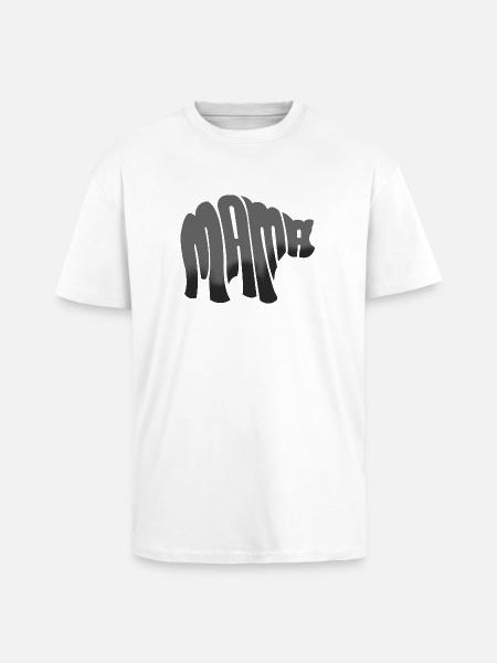 Mama Bear Mothers Day Gift - Shirt - Unisex Oversized Heavyweight T-shirt - white