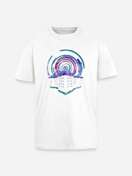 Bunker Hamburg - Oversized Heavyweight Unisex T-Shirt - Weiß