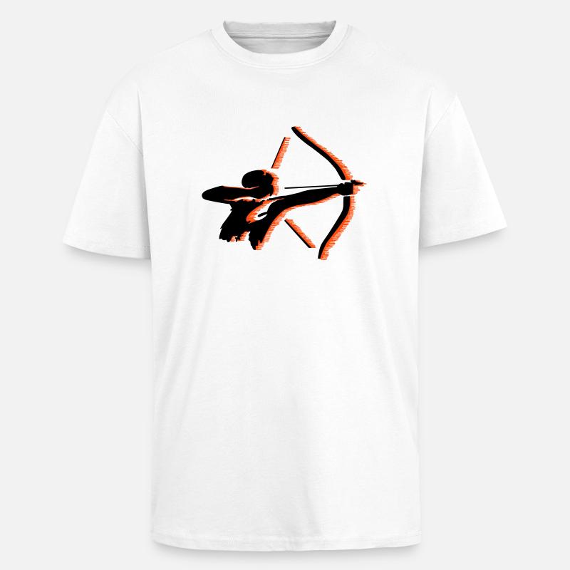 Bogenschütze - Oversized Heavyweight Unisex T-Shirt - Weiß