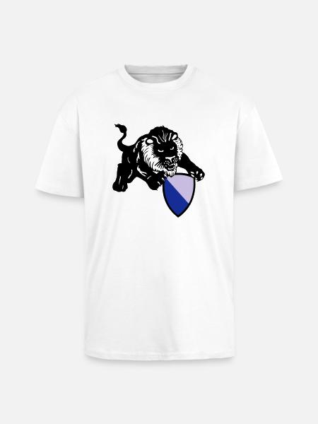 zürich löwe - Oversized Heavyweight Unisex T-Shirt - Weiß