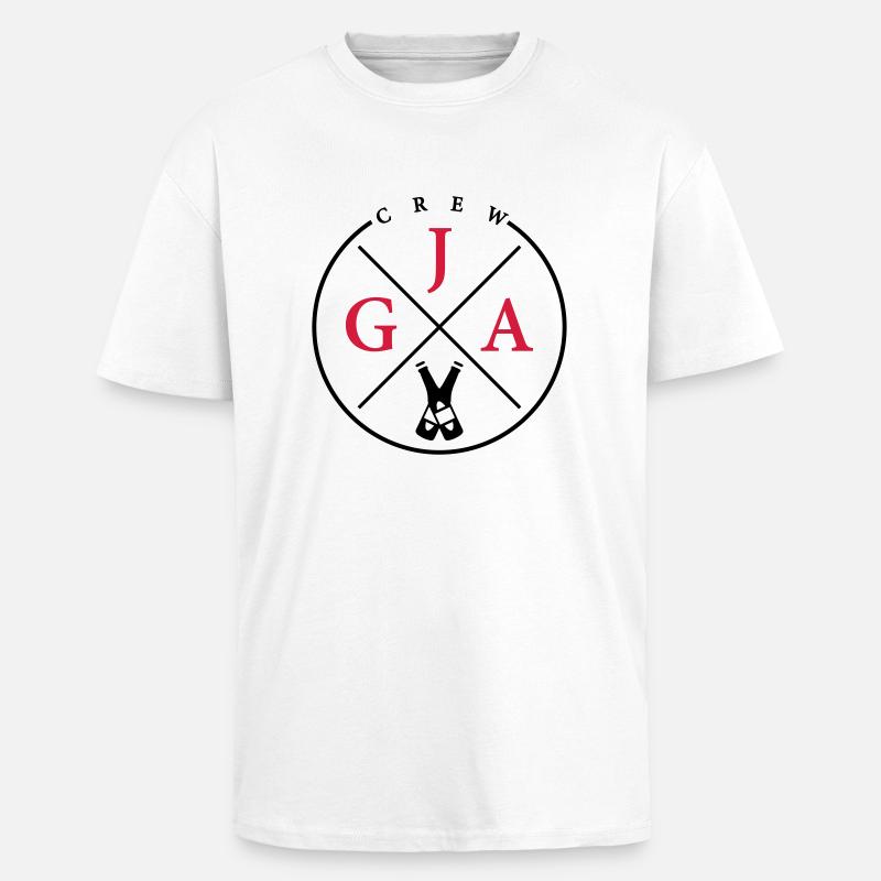 jga crew bier - Oversized Heavyweight Unisex T-Shirt - Weiß