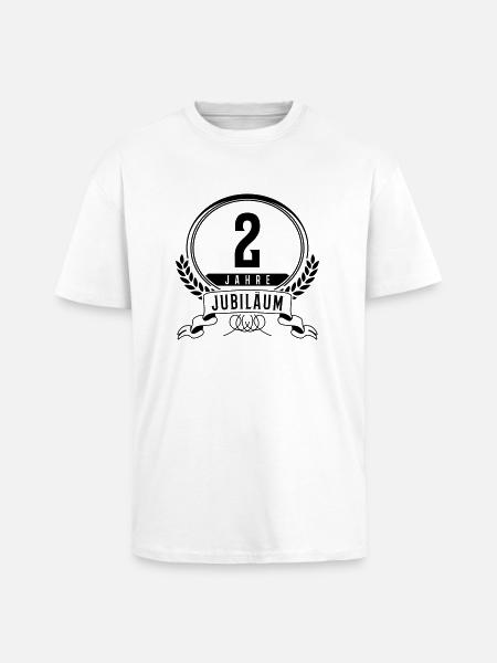 2 jahre jubilaeum - Oversized Heavyweight Unisex T-Shirt - Weiß