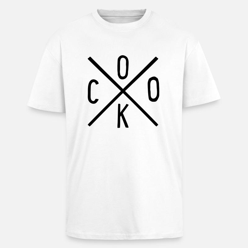 cook - Oversized Heavyweight Unisex T-Shirt - Weiß