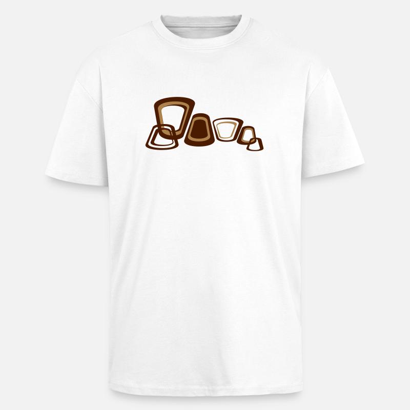 retromuster3 - Oversized Heavyweight Unisex T-Shirt - Weiß