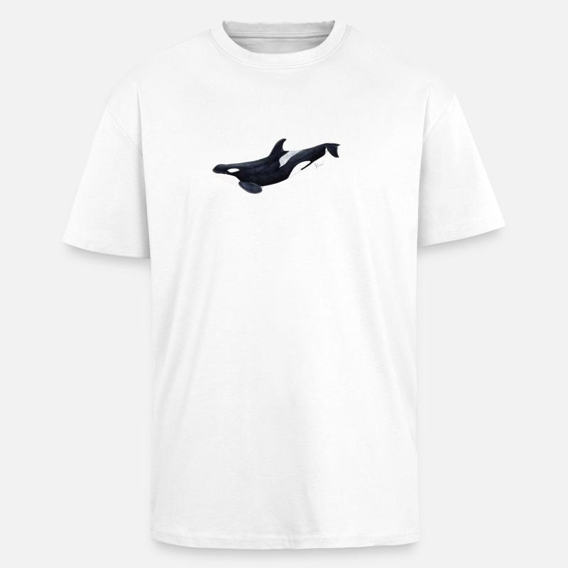 Orca - orque - arce - T-shirt unisexe oversize épais - blanc