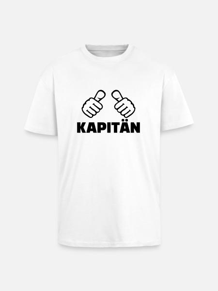 Kapitän - Oversized Heavyweight Unisex T-Shirt - Weiß