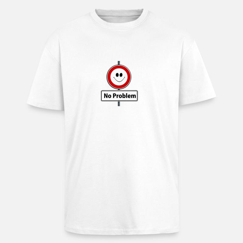 problem - Oversized Heavyweight Unisex T-Shirt - Weiß