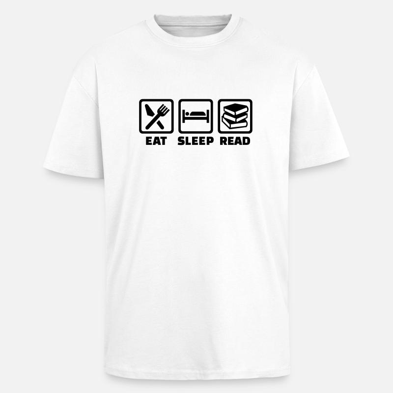 Lesen - Oversized Heavyweight Unisex T-Shirt - Weiß