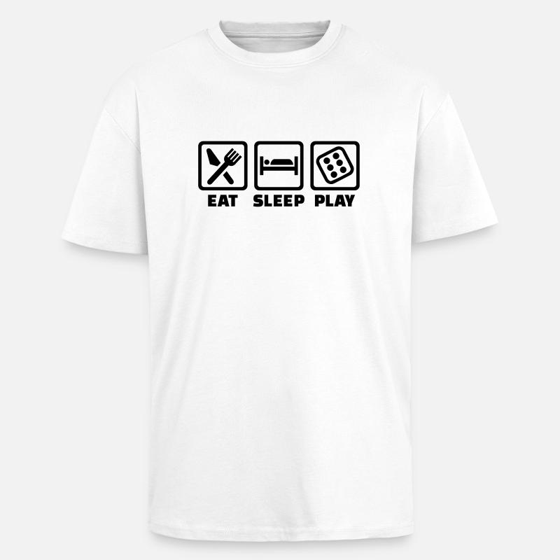 Würfel - Oversized Heavyweight Unisex T-Shirt - Weiß