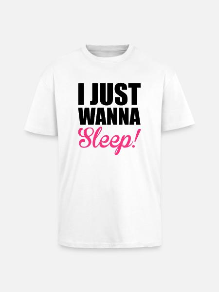 Sleep - Unisex Oversized Heavyweight T-shirt - white