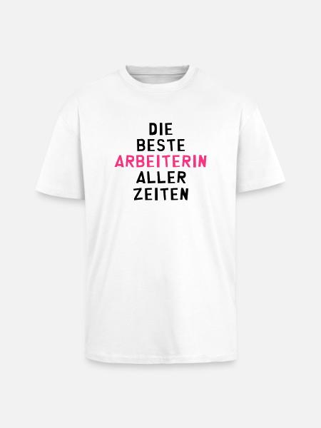 Arbeiter - Arbeiterin - Arbeit - Gewerkschaft - Oversized Heavyweight Unisex T-Shirt - Weiß
