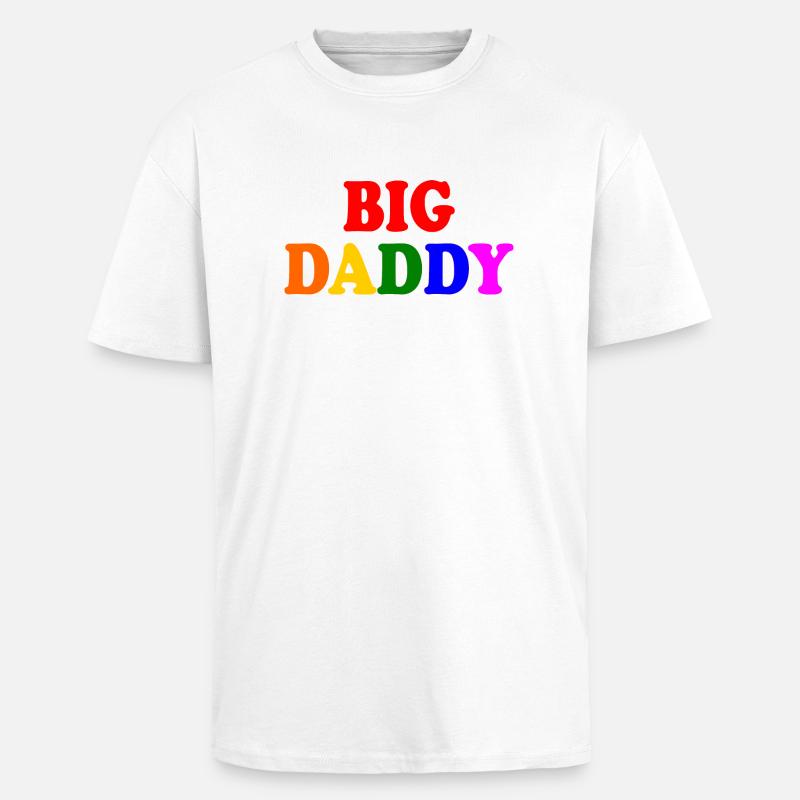 Big daddy - Oversized Heavyweight Unisex T-Shirt - Weiß
