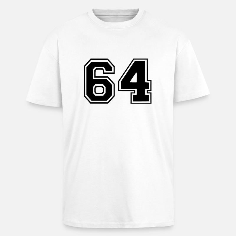 64 - Unisex Oversized Heavyweight T-shirt - white
