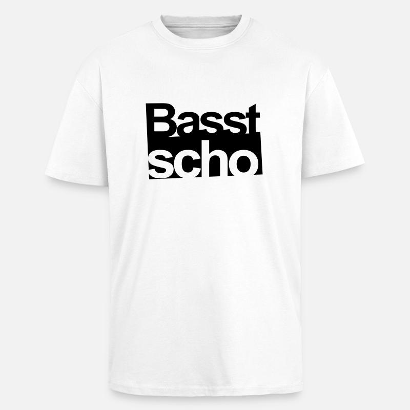 basst_scho_1C2 - T-shirt unisexe oversize épais - blanc