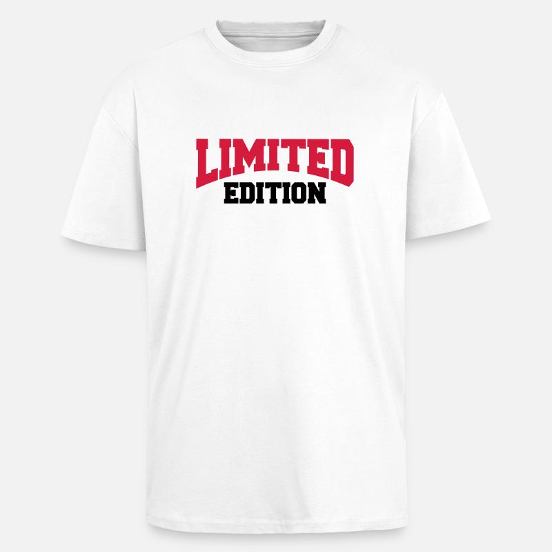 Limited Edition - T-shirt unisexe oversize épais - blanc