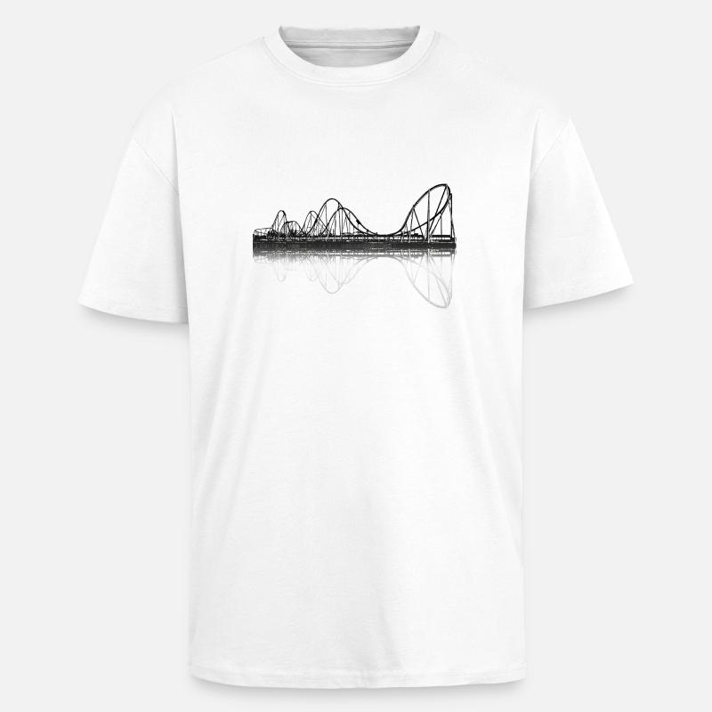silverstar_black - Oversized Heavyweight Unisex T-Shirt - Weiß