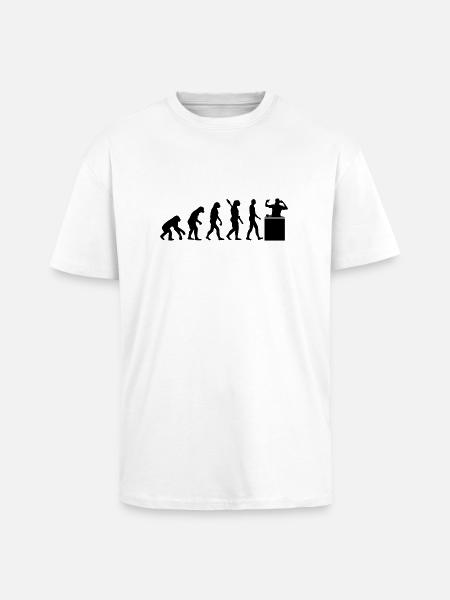 Evolution DJ - Oversized Heavyweight Unisex T-Shirt - Weiß