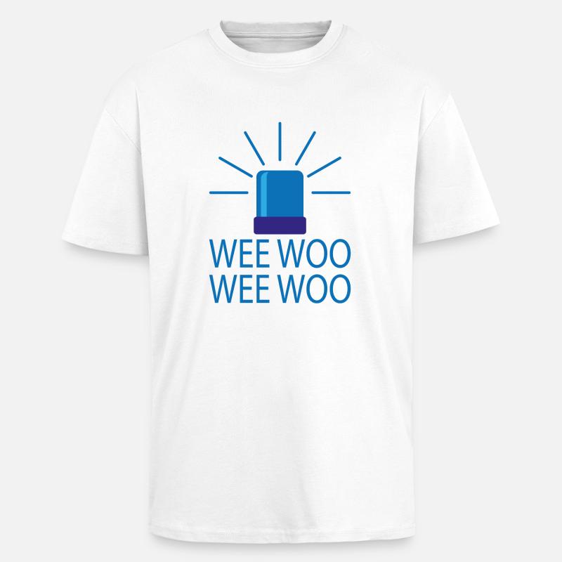 weewoo - Oversized Heavyweight Unisex T-Shirt - Weiß