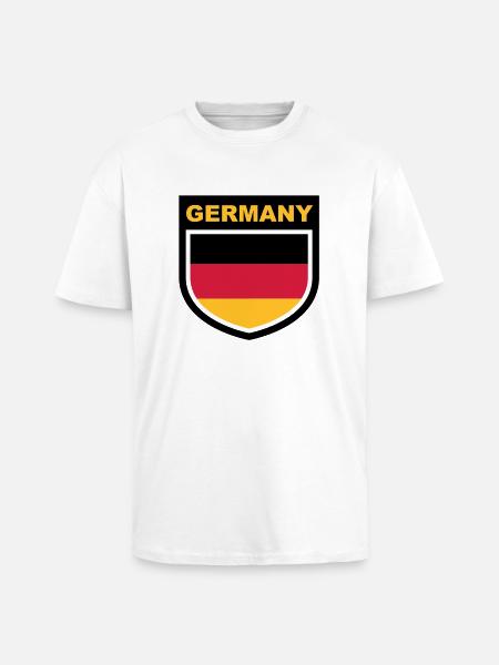 germany_emblem - T-shirt unisexe oversize épais - blanc