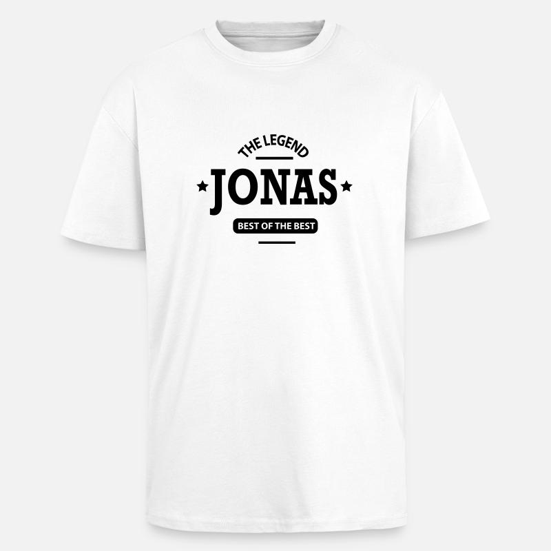 jonas - Oversized Heavyweight Unisex T-Shirt - Weiß