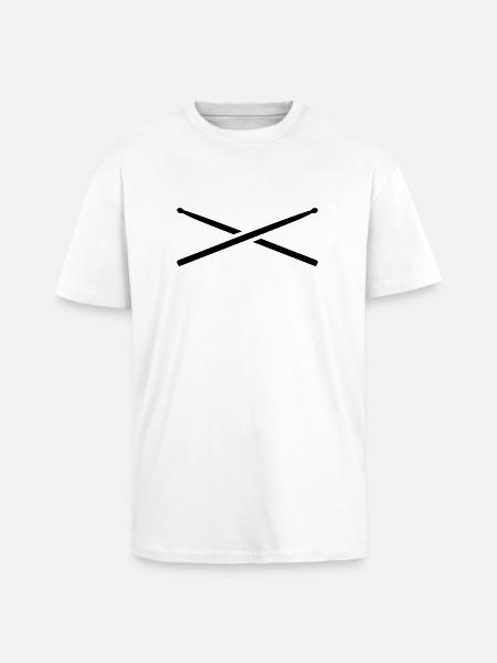 Drums - Unisex Oversized Heavyweight T-shirt - white