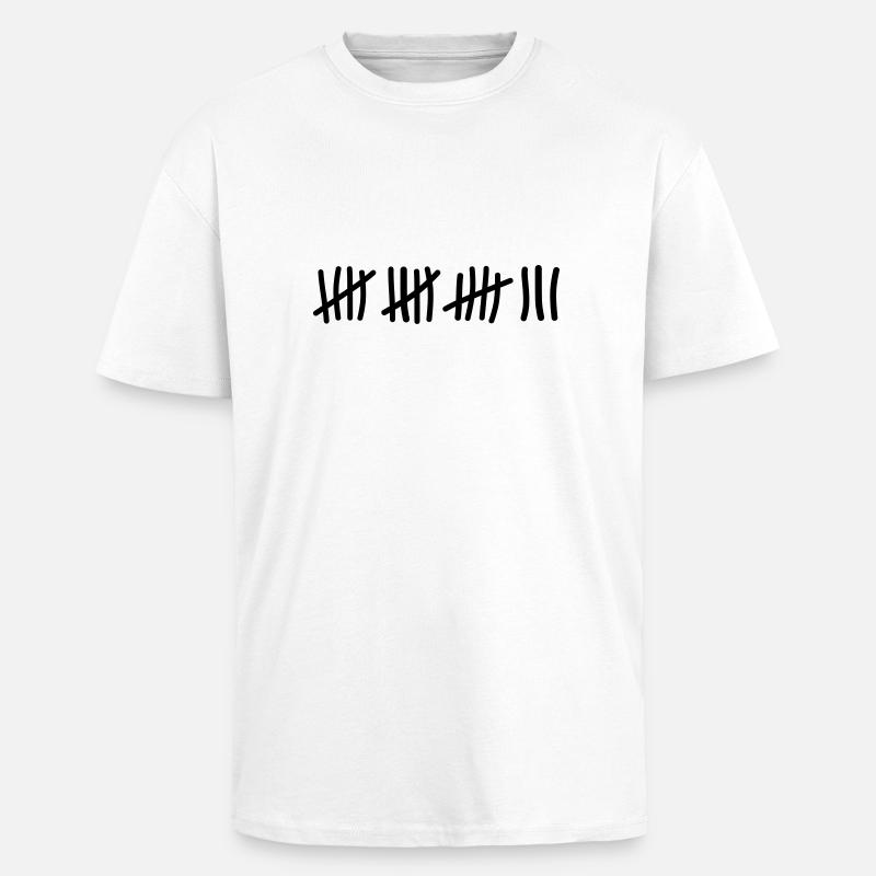 18 Anniversaire - T-shirt unisexe oversize épais - blanc