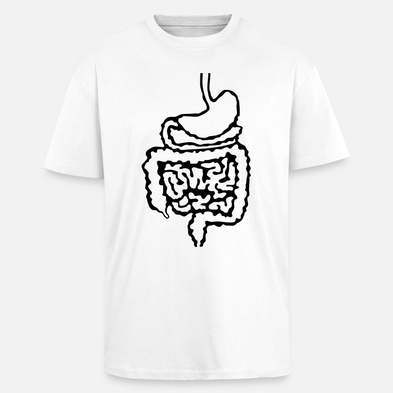 Arzt_Darm_d1 - Oversized Heavyweight Unisex T-Shirt - Weiß