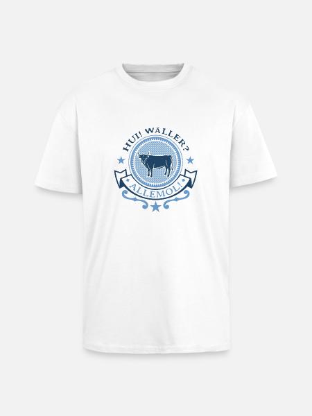 Heimat bedeutet Westerwald GESCHENK - Oversized Heavyweight Unisex T-Shirt - Weiß