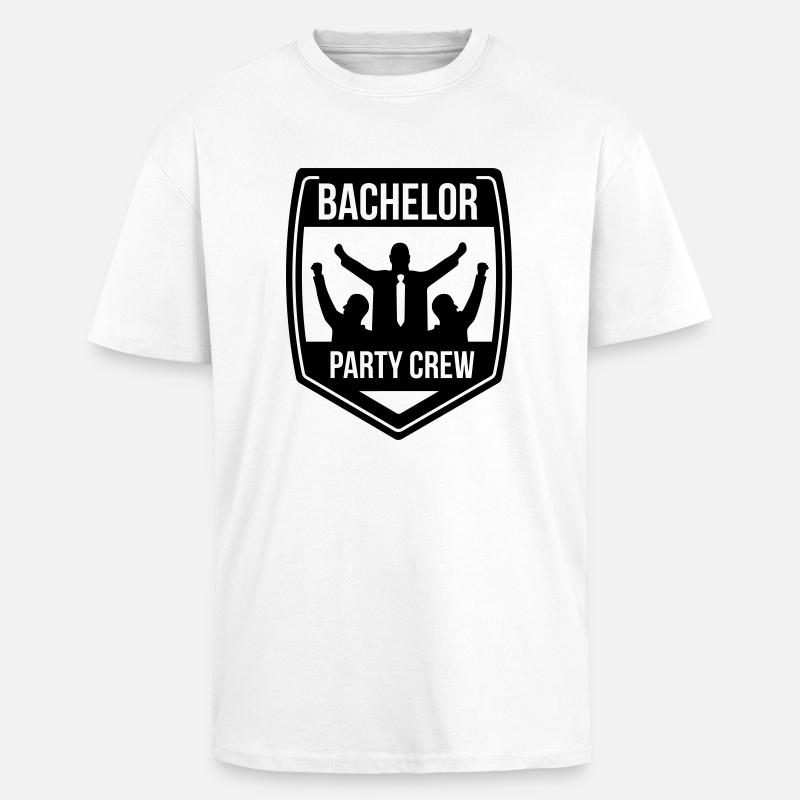 Junggesellenabschied - Oversized Heavyweight Unisex T-Shirt - Weiß