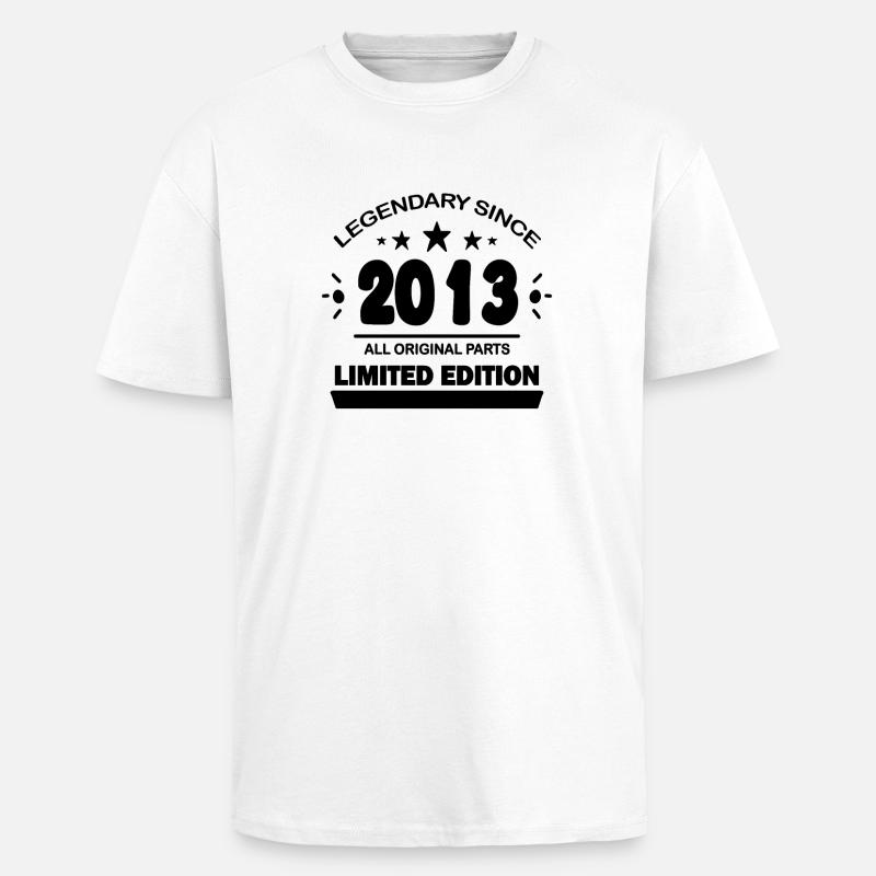 2013 - Oversized Heavyweight Unisex T-Shirt - Weiß
